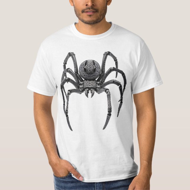 T-shirt Art mécanique celtique d'araignée (Devant)