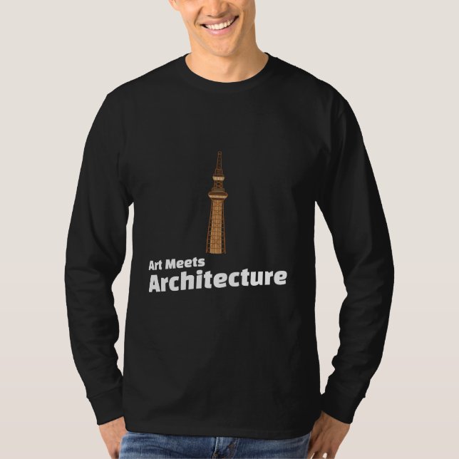 T-shirt Art Meets Architecture – Architect Art  (Devant)
