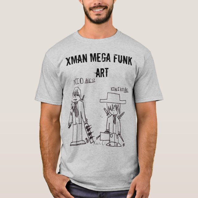 T-shirt Art méga de trouille de Xman (Devant)