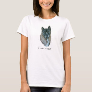T-shirt art mignon de réaliste de portrait de chien