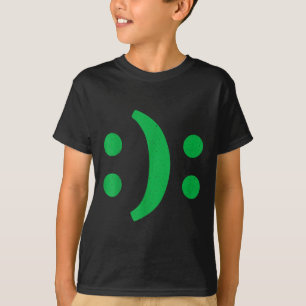 T-shirt Art Minimal De La Triste Face Heureuse Du Désordre