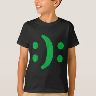 T-shirt Art Minimal De La Triste Face Heureuse Du Désordre