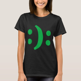 T-shirt Art Minimal De La Triste Face Heureuse Du Désordre