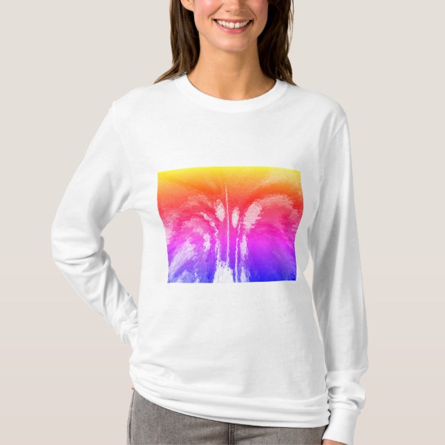 T-shirt Art mode glace et soleil d'hiver (Devant)