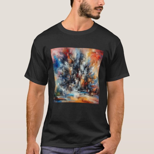 T-shirt Art moderne Abstrait (Devant)