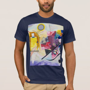 T-shirt Art moderne Abstrait Kandinsky Jaune Rouge Bleu