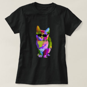 T-shirt Art moderne cool pop art chaton chaton