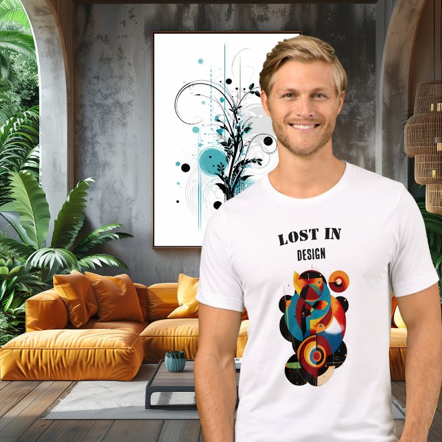 T-shirt Art Moderne Géométrique – Abstrait pour les Esprit (Créateur téléchargé)