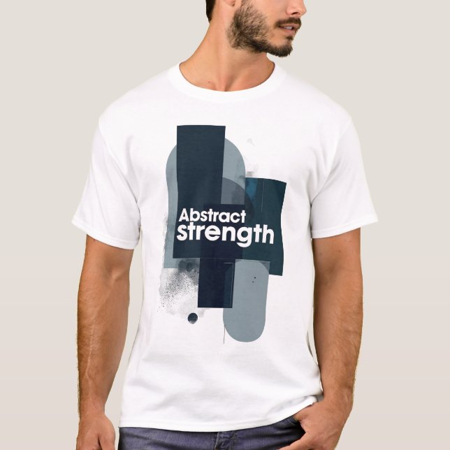 T-shirt Art Moderne Motivationnel Force Abstraite (Devant)