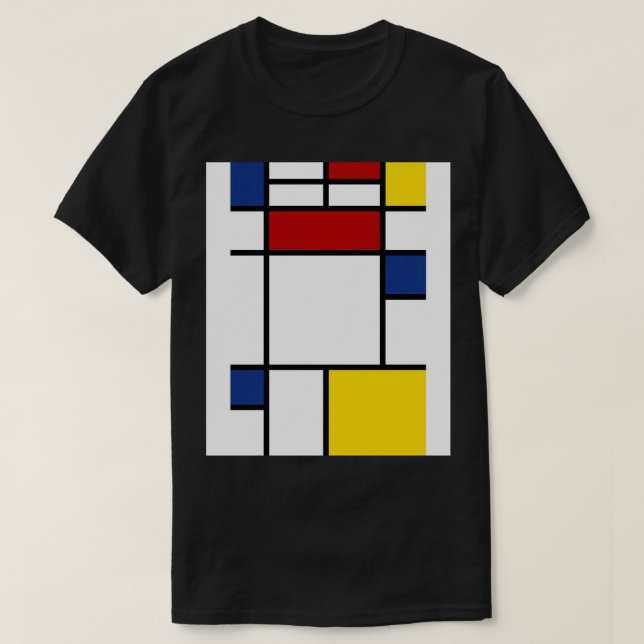 T-shirt Art Mondrian (Design devant)