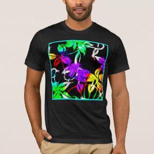 T-shirt Art Motif Néon Coloré Et Design