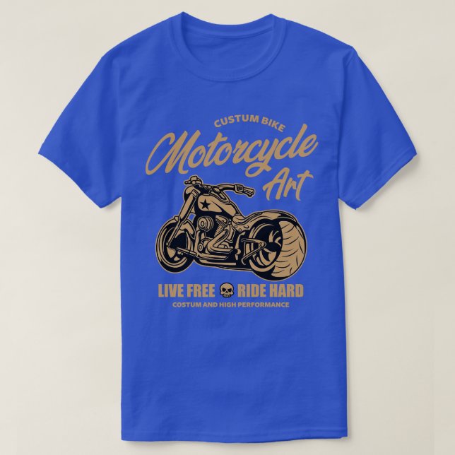 T-SHIRT ART MOTOCYCLE PERSONNALISÉ (Design devant)