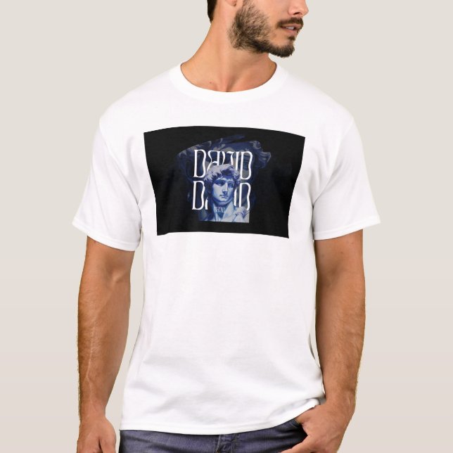 T-shirt Art Never Dies | Sculpture David (Devant)