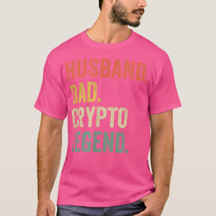 T-shirt Art NFT drôle pour hommes Mari Papa Légende Crypto