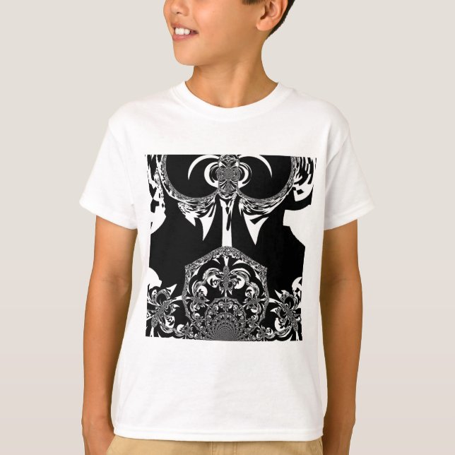 T-shirt Art noir et blanc africain (Devant)