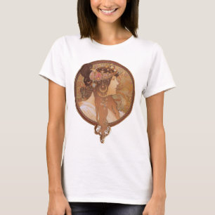 T-shirt Art nouveau - Alphonse Mucha Tête byzantine