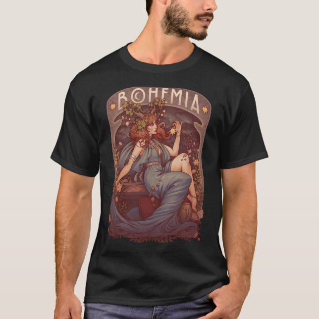 T-shirt Art Nouveau BOHÈME (Devant)