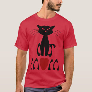 T-shirt Art Nouveau Chat Maman