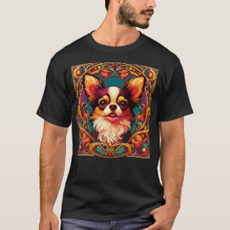 T-shirt Art Nouveau Chihuahua Amusant Chihuahua Design