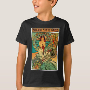 T-shirt Art Nouveau du Monaco Monte Carlo