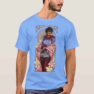 T-shirt Art Nouveau d'un beau guerrier alternatif