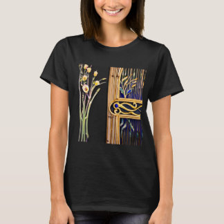 T-shirt Art Nouveau élégant - Conception de lignes de flux