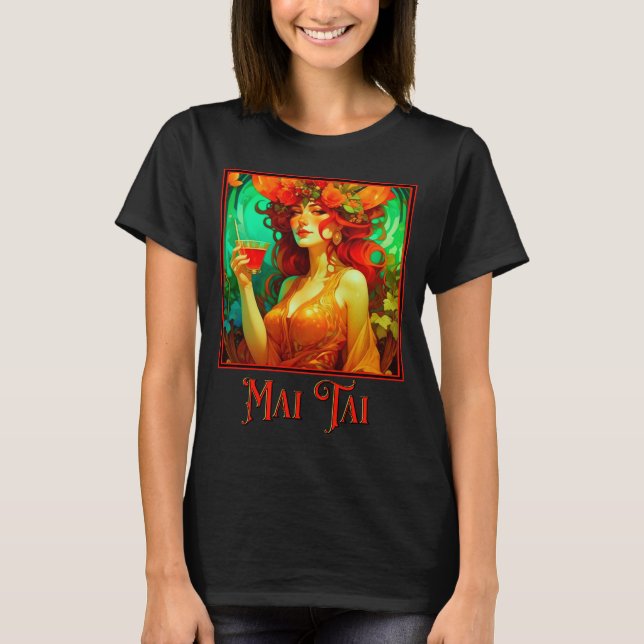 T-shirt Art Nouveau Mai Tai (Devant)