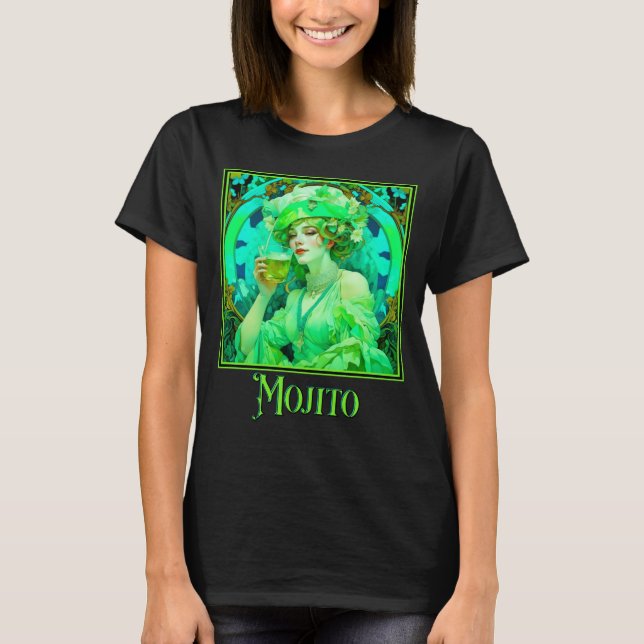 T-shirt Art Nouveau Mojito (Devant)