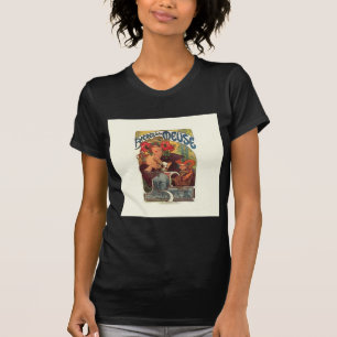 T-shirt Art Nouveau vintage Alphonse Mucha