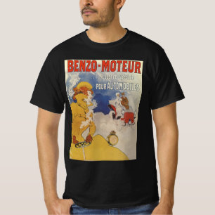 T-shirt Art Nouveau vintage, Benzo Moteur par Jules Cheret