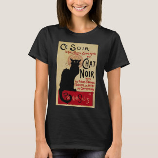 T-shirt Art Nouveau vintage, Ce Soir Chat Noir Chat Noir