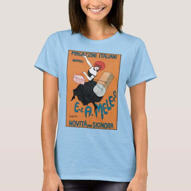 T-shirt Art nouveau Vintage, mode italienne (Devant)