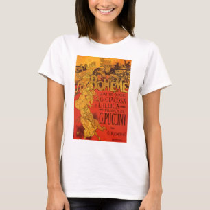 T-shirt Art Nouveau vintage musique, La Bohème Opéra, 1896