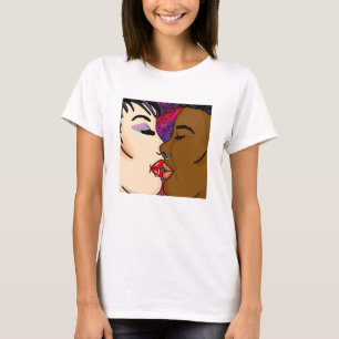 T-shirt Art numérique Baiser romantique