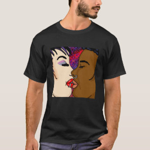 T-shirt Art numérique   Baiser romantique