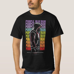 T-shirt Art numérique de la figure à capuchon en cyberpunk