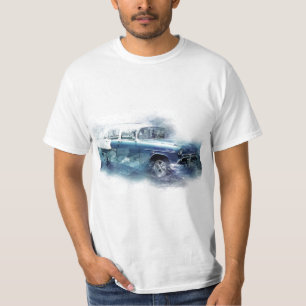 T-shirt Art numérique de voiture Chevy vintage des années