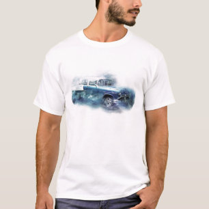 T-shirt Art numérique de voiture Chevy vintage des années