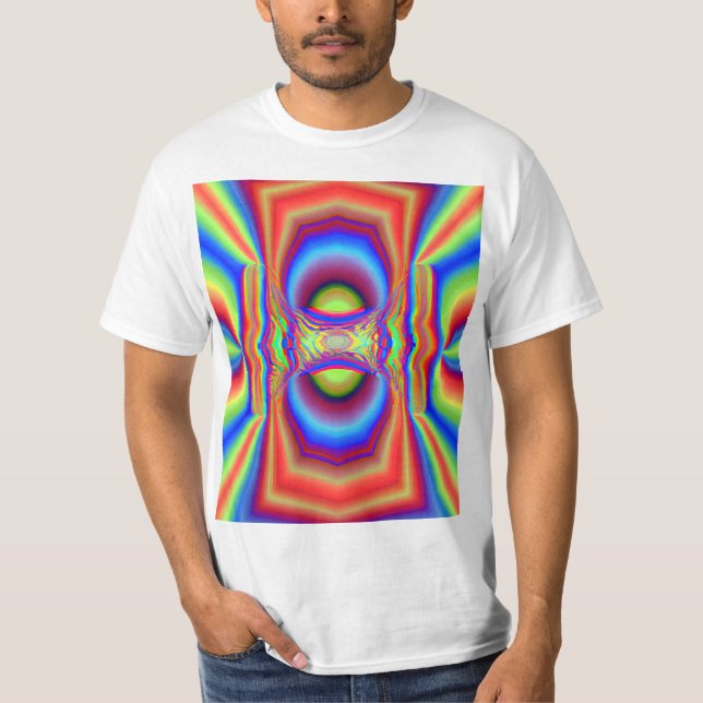 T-shirt Art numérique d'intersection dimensionnelle (Devant)