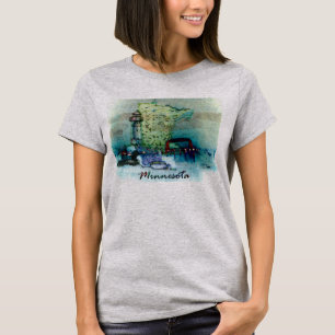 T-shirt Art numérique du Minnesota