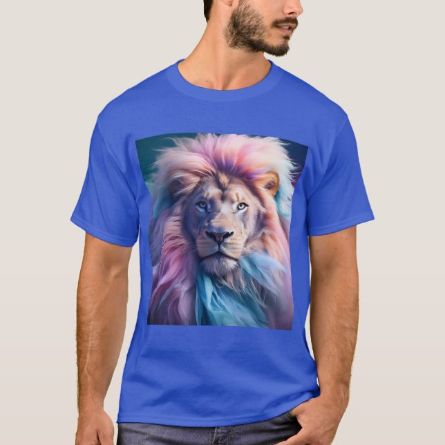 T-shirt Art numérique Lion (Devant)