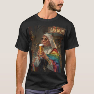 T-shirt Art numérique Nun de barre (jeu de mots)