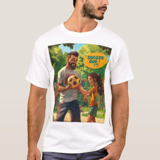 T-shirt Art numérique père de football Imprimer