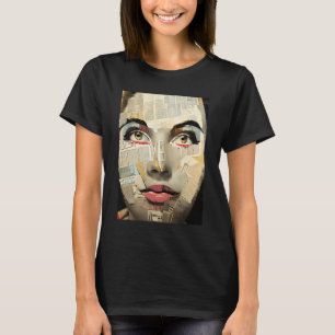 T-shirt Art numérique unique et artistique   Dame jolie ab