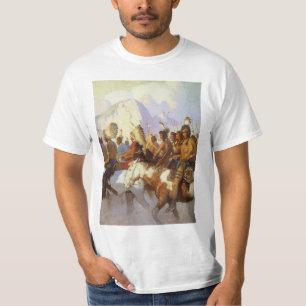 T-shirt Art occidental vintage, Parti de la guerre indienn