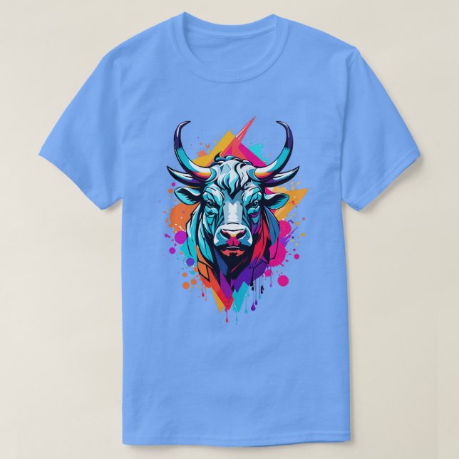 T-shirt Art Of Bull Head (Design devant)