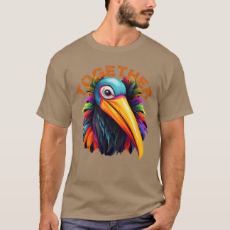 T-shirt Art ornithologique VibranTogether Bird Design Fami