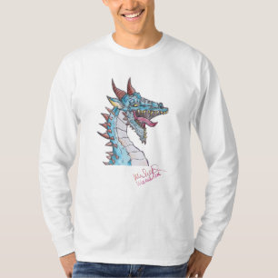 T-shirt Art par Micheal Blue Dragon Long Sleeve T Shirt
