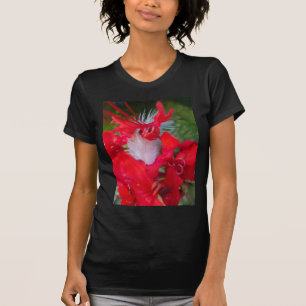T-shirt Art Pétale Rouge