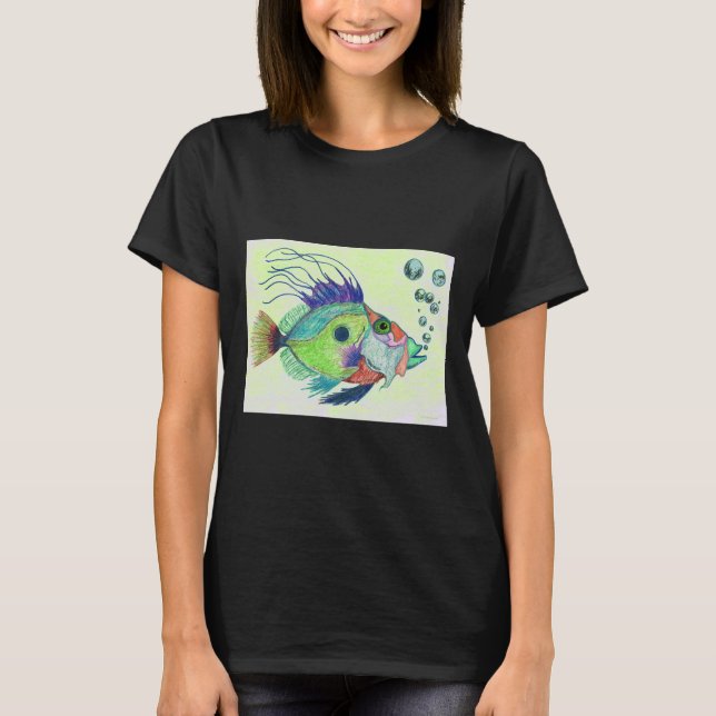 T-shirt Art Poisson De Sharon Cummings (Devant)